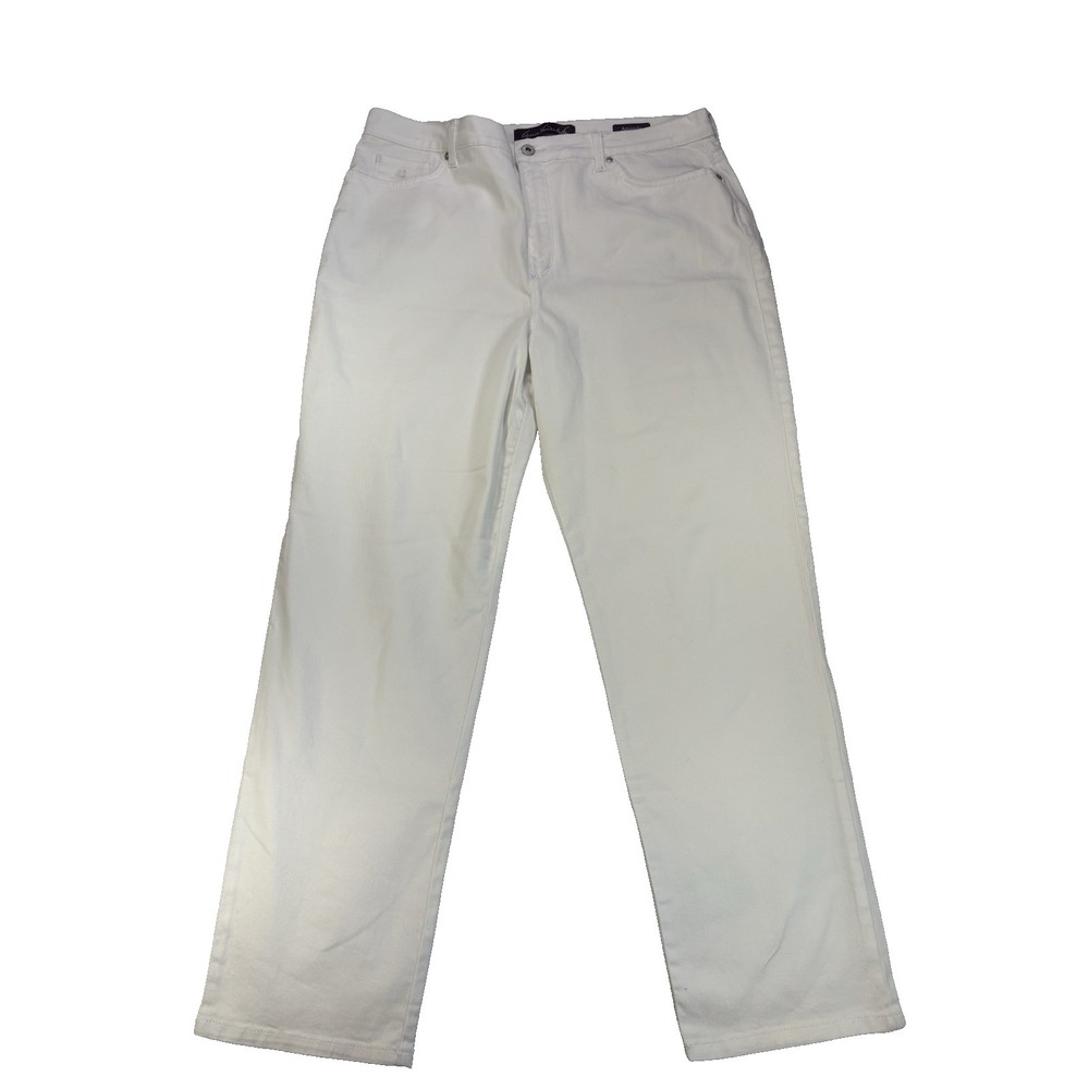 Gloria Vanderbilt Women's 18 White Amanda Jeans‎ Neutral Spring Normcore Classic
